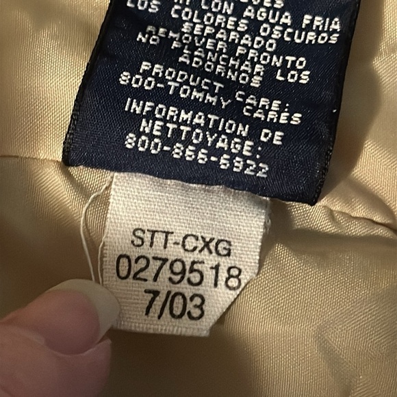 VTG Tommy Jeans Quilted Puffer Jacket US Ski Team Ribbed Cuffs/Collar Y2K - Picture 13 of 13